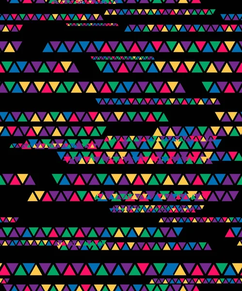 Modèle abstrait de triangle géométrique sans couture — Image vectorielle