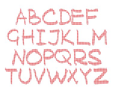 İngilizce el yazısı alfabe. rakamlar. 