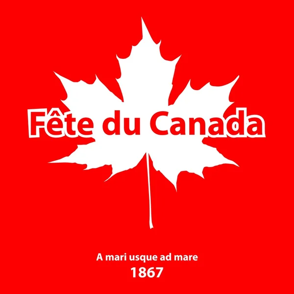 Carte Happy Canada Day en format vectoriel. — Image vectorielle