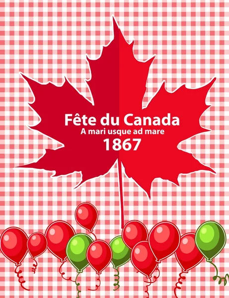 Carte Happy Canada Day en format vectoriel. — Image vectorielle