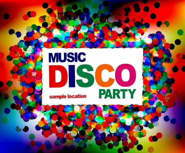 Disco party poster — Stock Vector