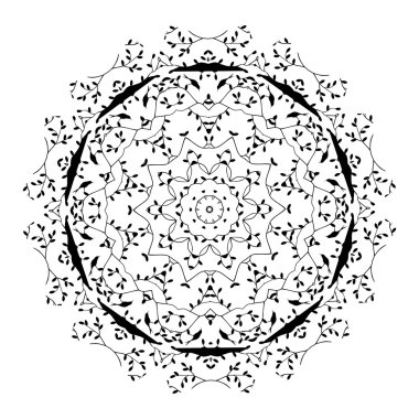 Vektör güzel Deco siyah Mandala