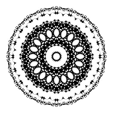 Vektör güzel Deco siyah Mandala