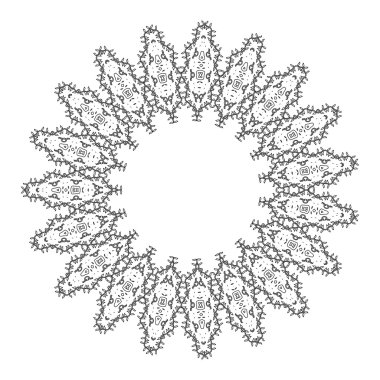 Vektör güzel Deco siyah Mandala. 