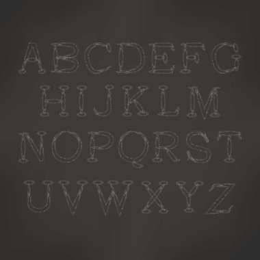 İngilizce alfabe el yazısı