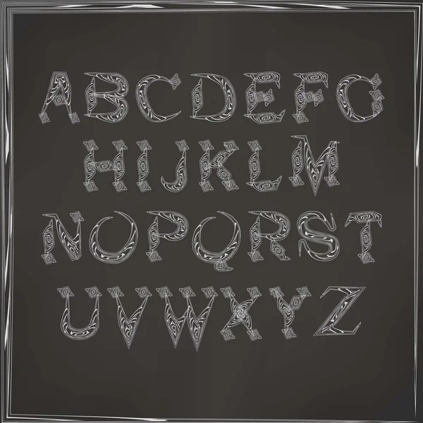 Alphabet anglais cursif — Image vectorielle