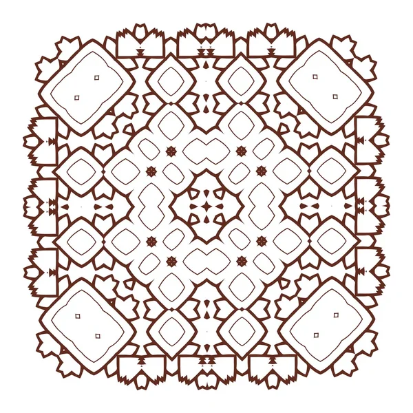 Vecteur Belle Déco Mandala Noir . — Image vectorielle