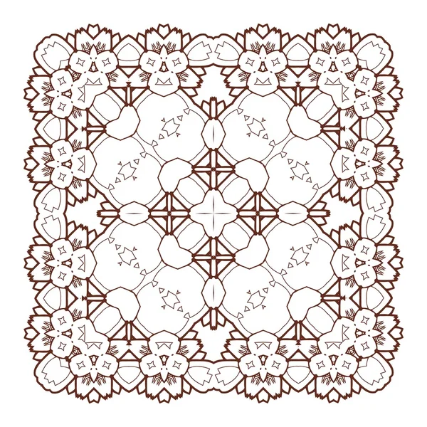 Vector mooie Deco zwarte Mandala. — Stockvector