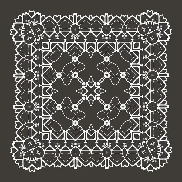 "Черная мандала" в стиле деко . — стоковый вектор