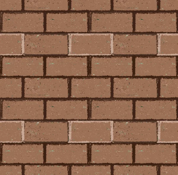 Brick wall seamless Vector. Illustration in grunge style — Stock Vector