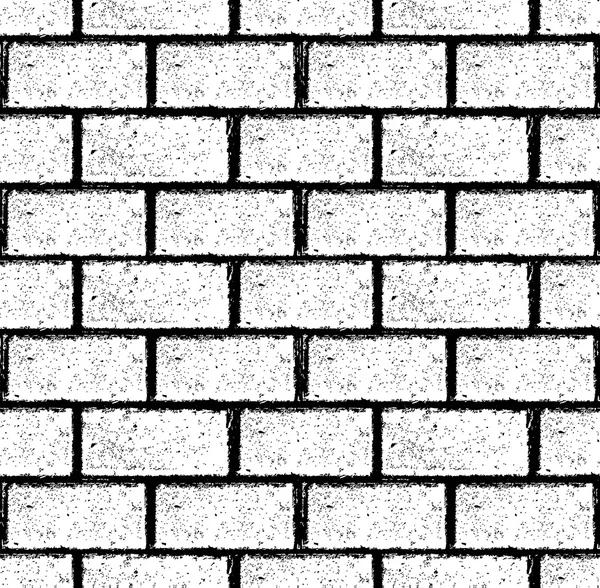 Brick wall seamless Vector. Illustration in grunge style. — Stock Vector