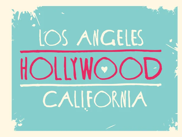 Hollywood design gráfico arte vetorial —  Vetores de Stock