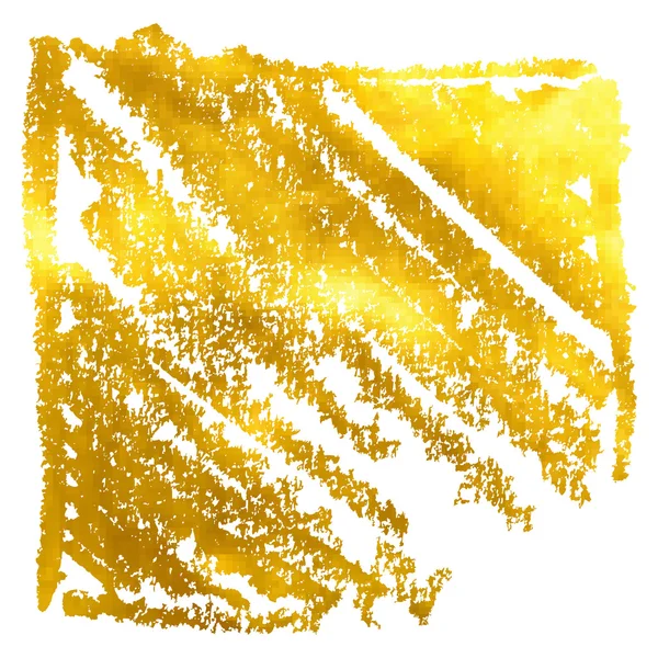 Das goldene Banner von Hand gezeichnet. Vektorillustration — Stockvektor