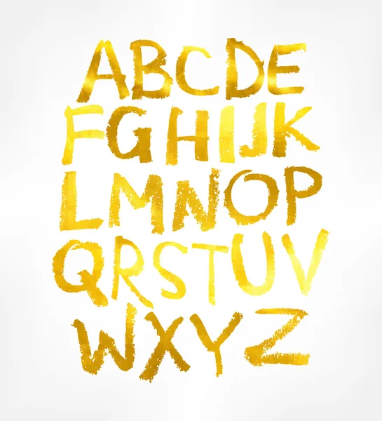 Handschriftliches Alphabet. Vektor — Stockvektor