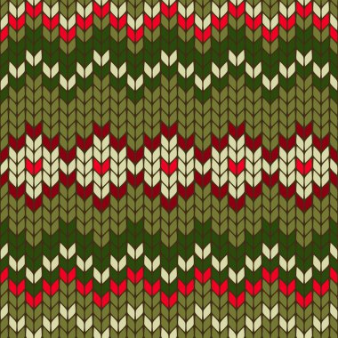 Renkli Noel seamless modeli örgü.