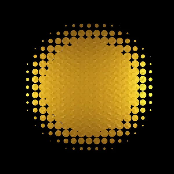 Altın afiş vektör — Stok Vektör