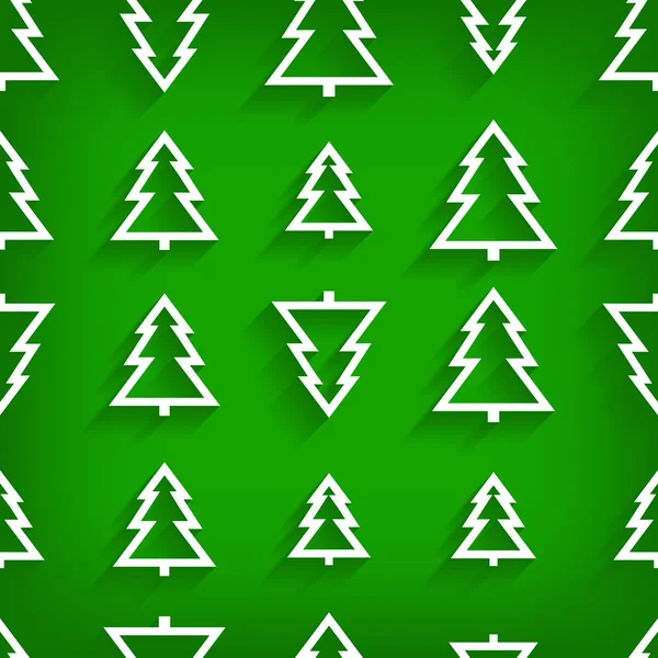 Διάνυσμα αδιάλειπτη μοτίβο του χριστουγεννιάτικου δέντρου — Διανυσματικό Αρχείο