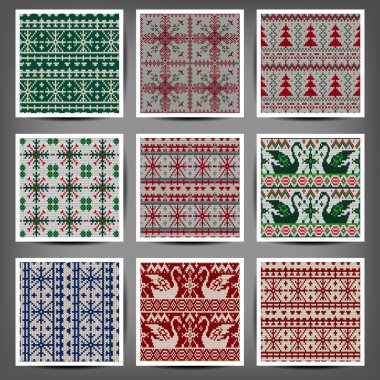 karmaşık çizilmiş süsler kümesi