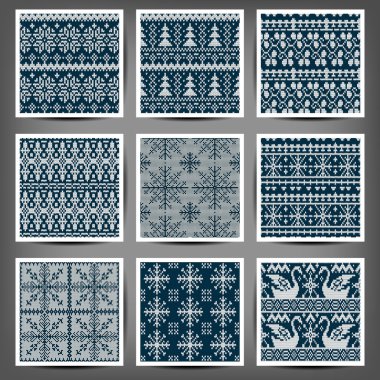 Dikişsiz örgü desenleri. 