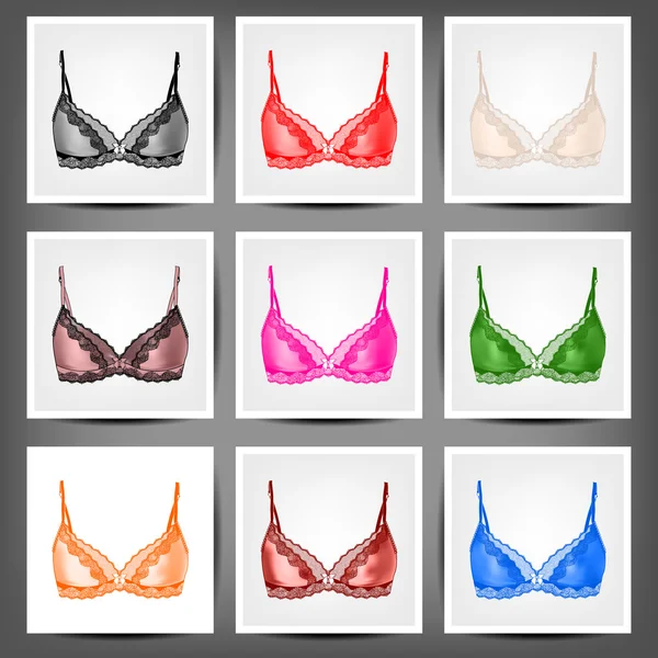 Set di lingerie vettoriale — Vettoriale Stock