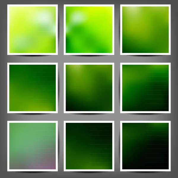 Smooth colorful backgrounds collection with aged effect — Stock Vector