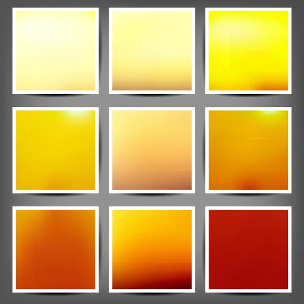 Smooth colorful backgrounds collection with aged effect — Stock Vector