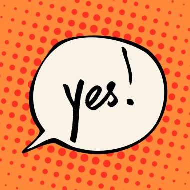 Komik konuşma balonu, çizgi film.