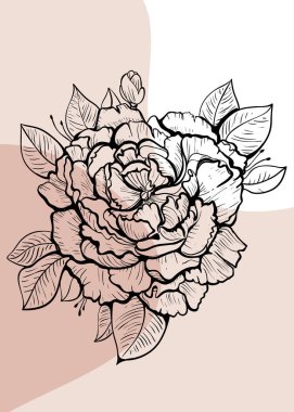 arka planda bej lekeleri olan siyah çizgili çiçek