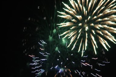 Havai fişekler Fuochi d 'yapay io giochi piroteknici ateşler.