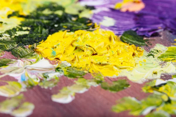 Fundo abstrato. Pintura a óleo - flores — Fotografia de Stock