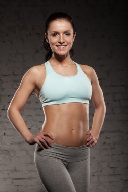 Genç fitness kadın portresi