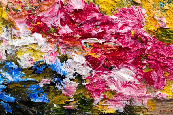 Абстрактний фон. Олійний живопис - квіти — стокове фото
