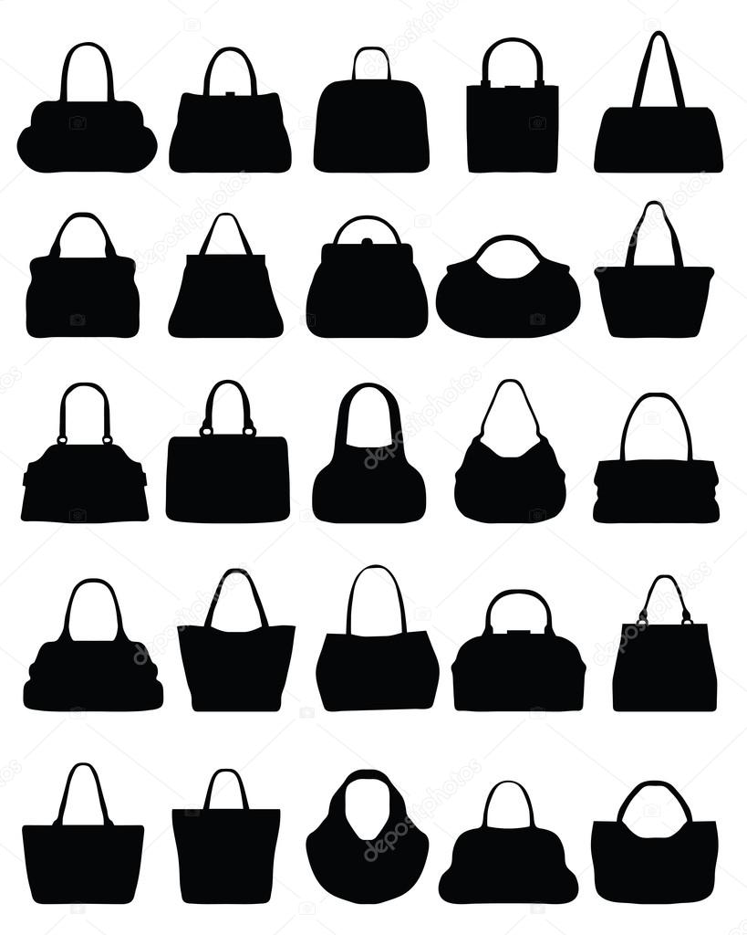 Silhouettes of purses