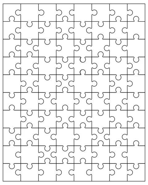 Ábrán látható fehér puzzle — Stock Vector