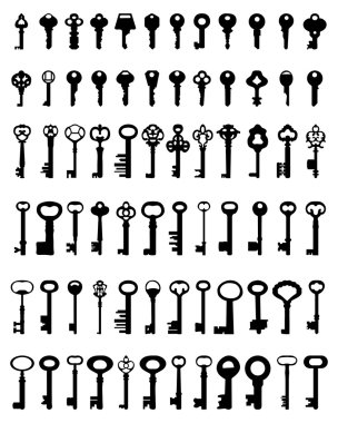 kapı anahtarları vektör