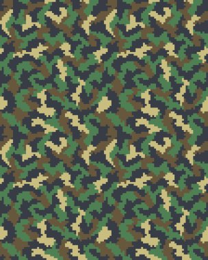 Dijital kamuflaj sorunsuz