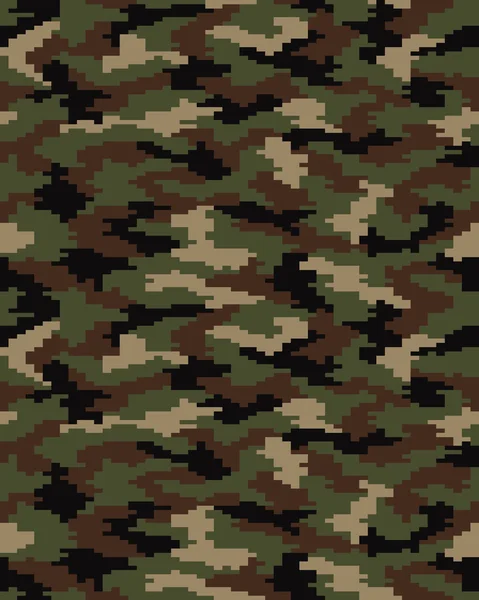 Camouflage numérique sans couture — Image vectorielle