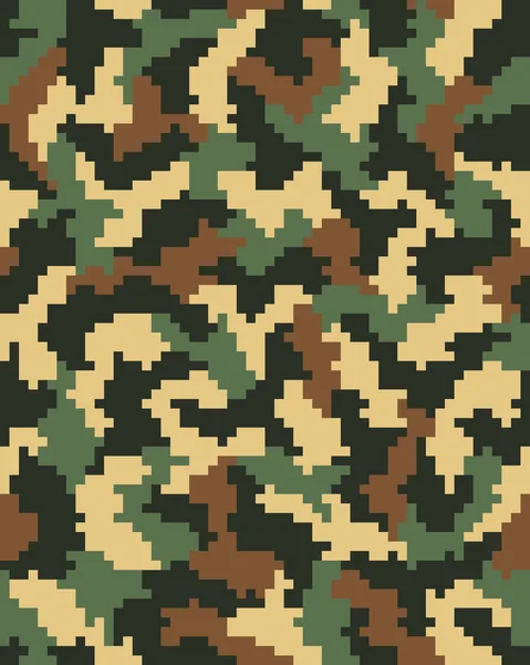 Camuflaje digital sin costuras — Vector de stock