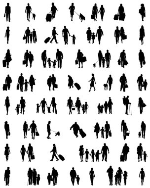 ailelerin siluetleri