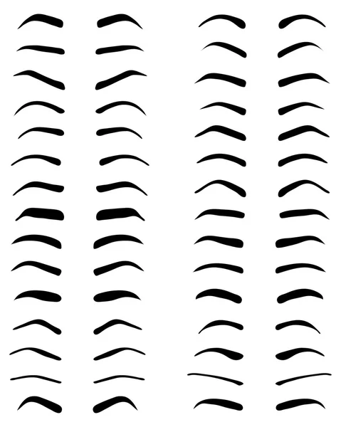 Sourcils, tatouage designv — Image vectorielle