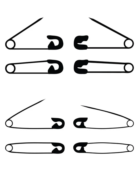 Sicherheitsnadel — Stockvektor