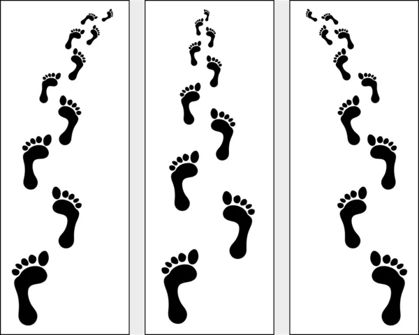 Footsteps — Stock Vector