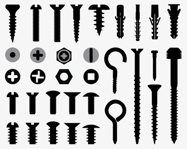 Screws — Stock Vector