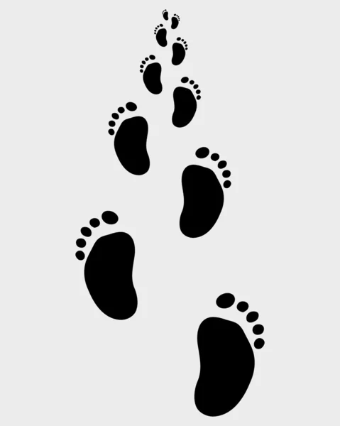 Pieds de bébé — Image vectorielle