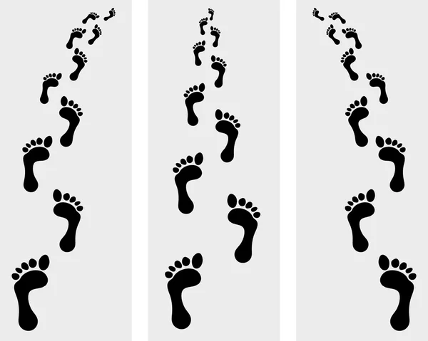 Fotspår — Stock vektor