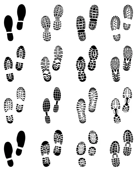 Prints of shoes — Stock Vector