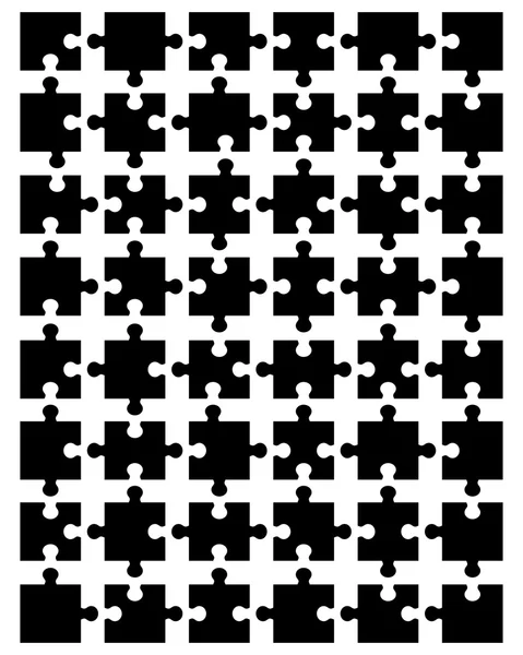 블랙 퍼즐 — 스톡 벡터