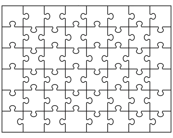 白のパズル — ストックベクタ