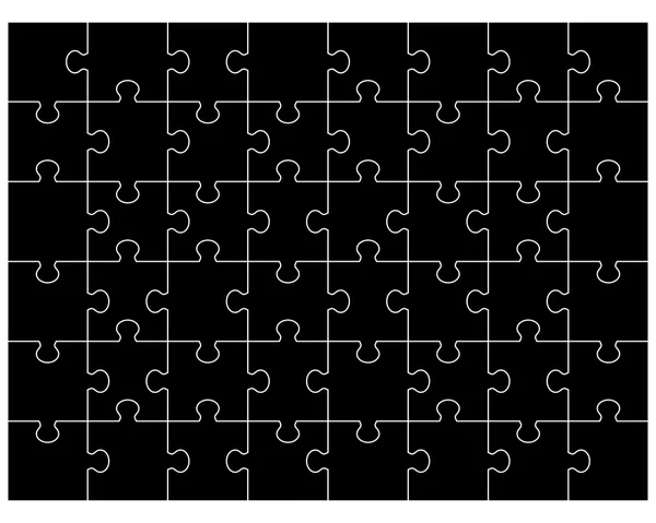 Puzzle noir — Image vectorielle