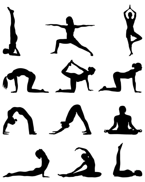 Yoga — Vector de stock